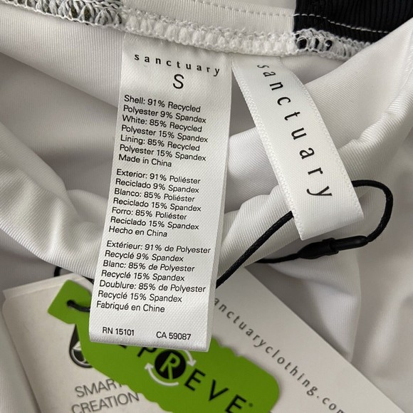 SANCTUARY Color Block Long Sleeve One Piece Cutout Swimsuit Women’s Small ($119) - Picture 8 of 11